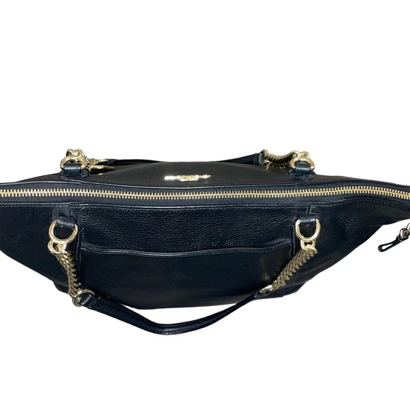 Coach Ava pebble leather gold chain tote - Picture 5 of 11